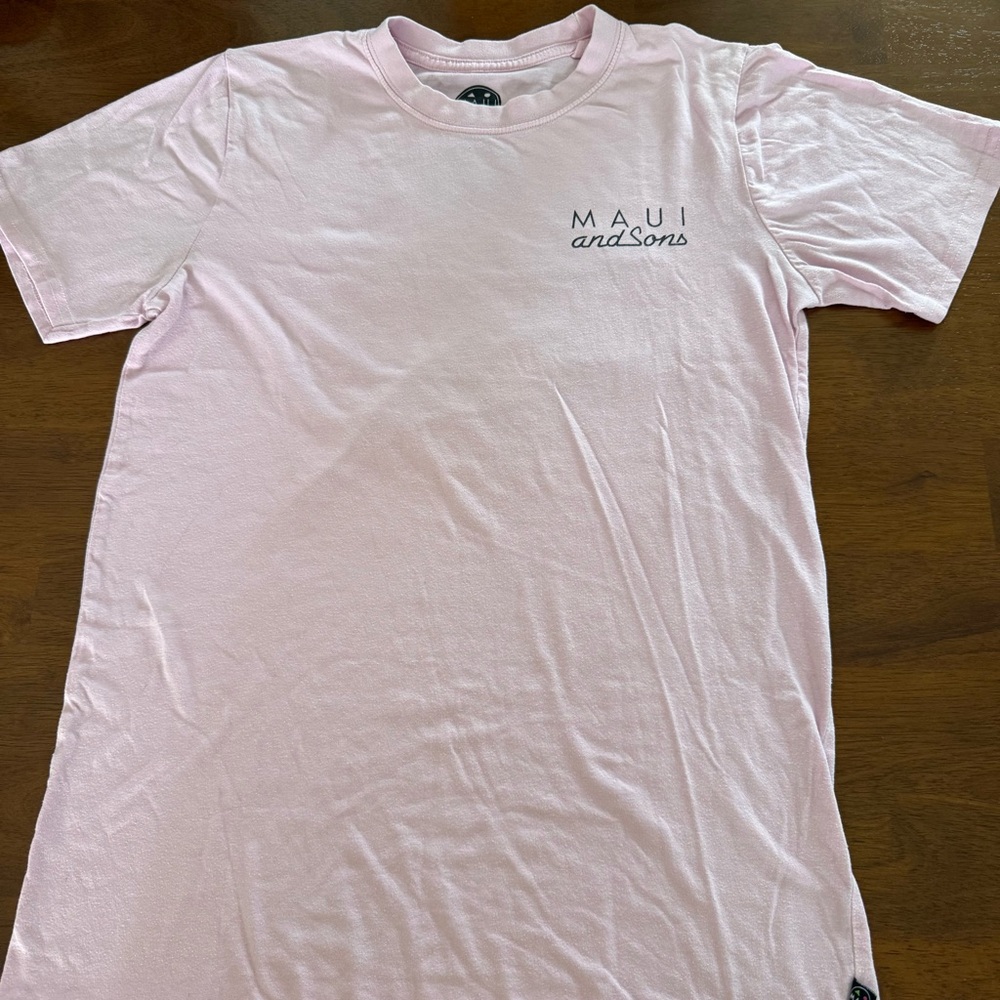 Maui and Sons Soft Pink Tee